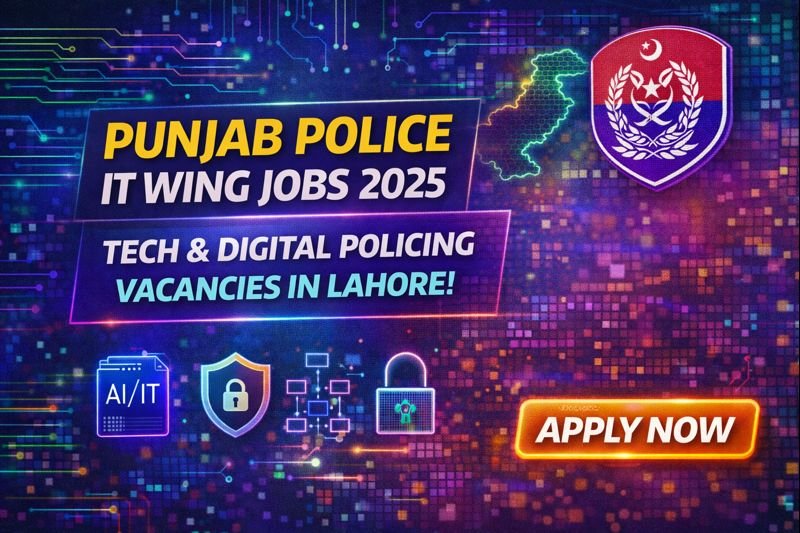 Punjab Police IT Wing Jobs 2025 – Apply for Technology & Digital Policing Positions in Lahore