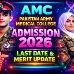 AMC Pakistan Army Medical College Admission Last Date 2026