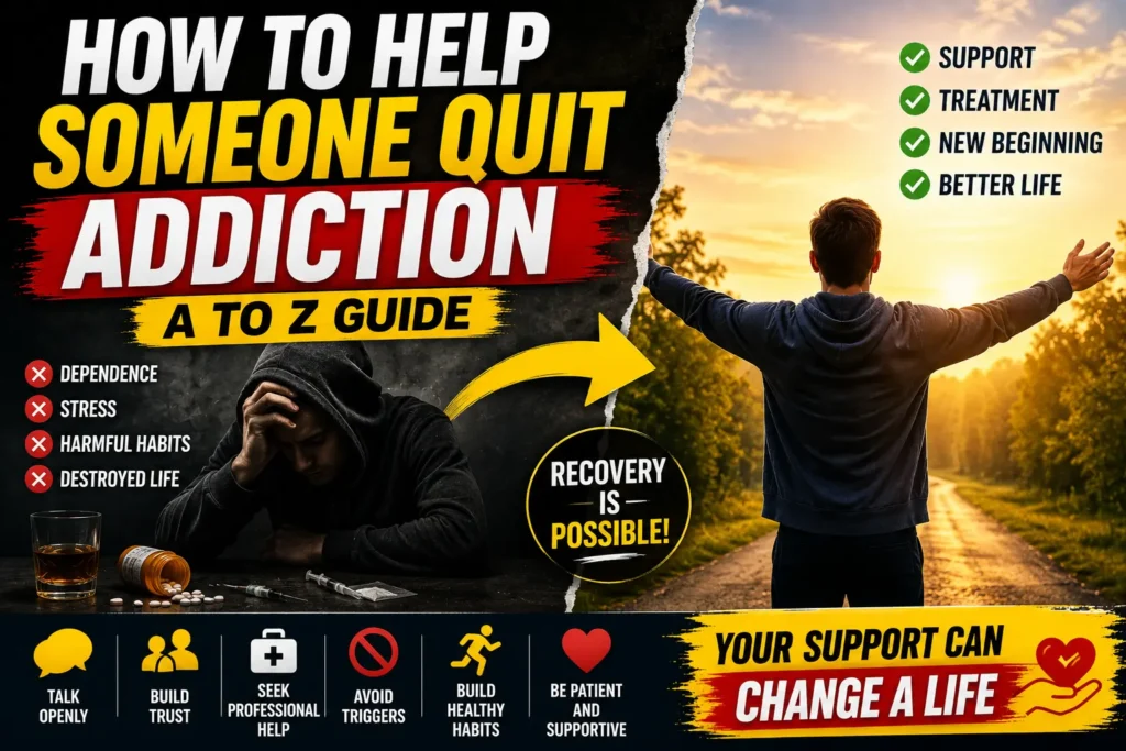 How to Help Someone Quit Addiction – A Complete A to Z Guide